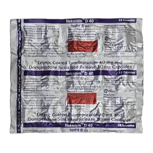 neksium d 40mg capsule 15's
